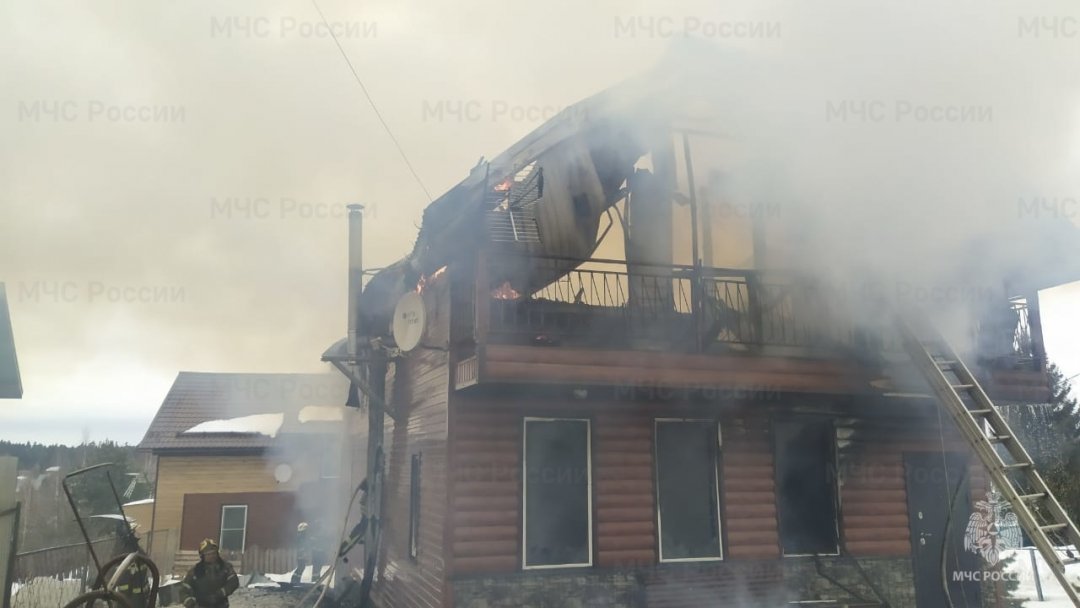 Пожар в жилом доме в городском округе Егорьевск